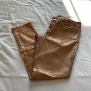 Lilly Pulitzer Shimmering Bronze/rose gold 12 worth Skinny Jeans rare
